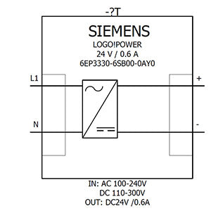 Siemens Logo! Power Stabilized power supply, 24V, 0.6A