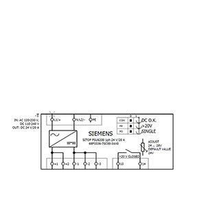 Siemens Sitop PSU8200 Stabilized power supply, 24VDC, 10A