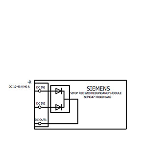 Siemens Sitop RED1200 Redundancy module, 24/48V, 40A