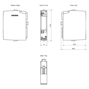 Siemens Digital input module, standard, DI 8x 24VDC