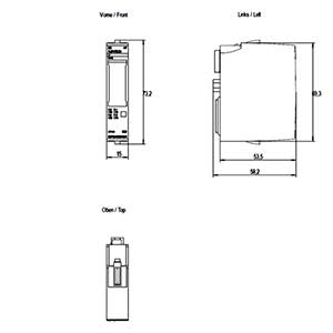 Siemens Simatic ET 200SP Digital output module, DQ 4x 24VDC, 2A