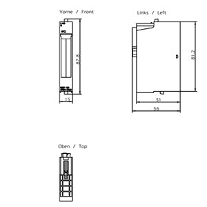 Siemens Electronics module for ET 200S, 12 bit, 1 - 5V