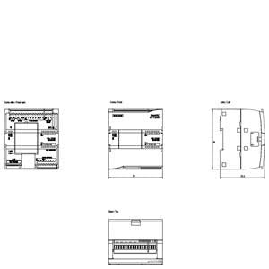 Siemens 1212C Compact CPU, program/data memory 75KB