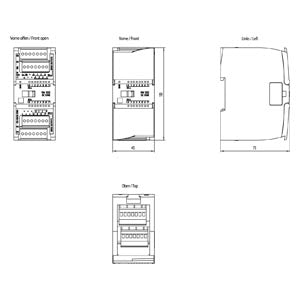 Siemens Simatic S7-1200 Digital output, 16 DO, 24VDC, 0.5A