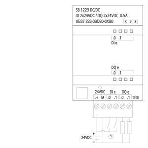 Siemens SB1223 Digital I/O, 2DI/2DQ, 24VDC