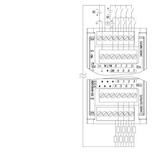 Siemens SM1223 Digital output, 8DI/8DO, transistor 0.5A