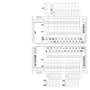 Siemens Digital I/O SM 1223, 16DI/16DO, 2A relay