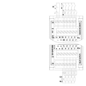Siemens Simatic S7-1200, Digital I/O module, 8DI/8DO, 2A