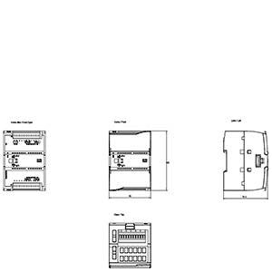 Siemens Simatic S7-1200, Digital output, 4 x 24VDC, 2A