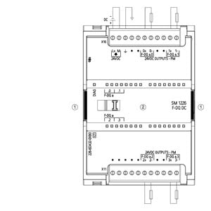 Siemens Simatic S7-1200, Digital output, 4 x 24VDC, 2A