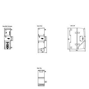 Siemens Communication module 1241, RS232, D-sub, 9-pole