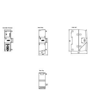 Siemens Communication module, D-sub socket, 9-pole
