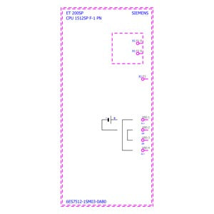 SIEMENS SIMATIC DP, CPU 1512SP F-1 PN for ET 200SP, Central processing unit with Work memory 300 KB for program and 1 MB for data