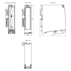 Siemens Simatic S7-1500 Digital input module, 16DI x 24VDC