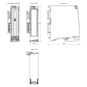 Siemens Simatic S7-1500 Digital input module, 16DI x 230VAC