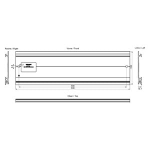 Siemens Simatic S7-1500 Mounting rail, 530mm