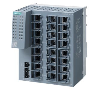 Siemens Scalance XC124 Unmanaged IE switch, 24x 10/100 Mbit/s