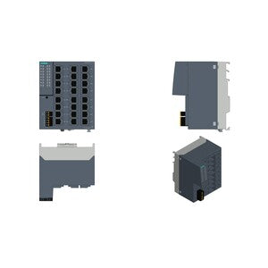 Siemens Scalance XC124 Unmanaged IE switch, 24x 10/100 Mbit/s