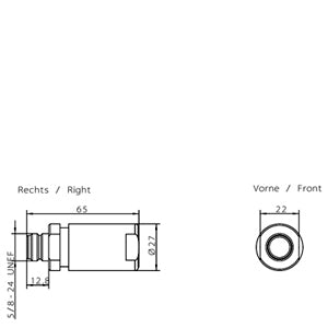 Siemens N-connector, female, 2.4 and 5 GHz