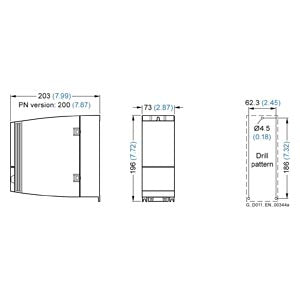 Siemens Sinamics Inverter drive, 3-phase, 6DI, 2DO, 3kW