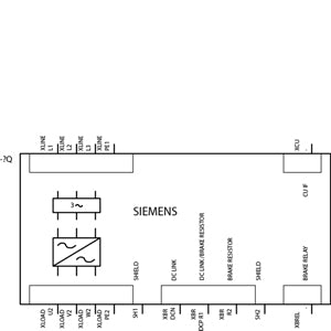 Siemens Sinamics PM240-2 Power module, c/w breaking chopper