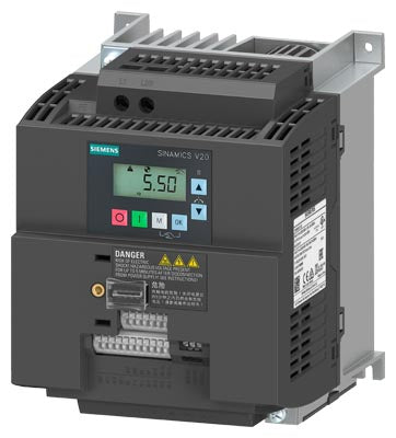 Siemens Sinamics V20 Inverter drive, 1-phase, 11A, 2.2kW