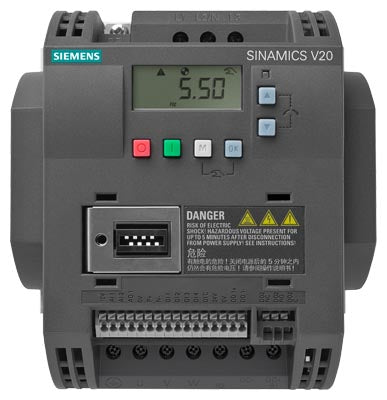 Siemens Sinamics V20 Drive, 380-480V, 3AC, 0.37kW