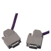 Siemens Plug-in cable 830-1T, 2 D-sub connectors, 9-pole