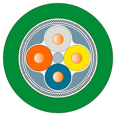 Siemens Industrial ethernet cable, standard, shielded, 4-core