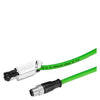 Siemens Industrial ethernet, RJ45, M12, D-code, GP, 2m