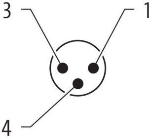 Murr IDC terminal, M8 male 0Â°, field-wireable, 3-pole