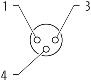Murr M8 Connector, female 0Â°, field-wireable, 3-pole