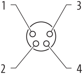 Murr M8 Connector, female 0°, field-wireable, 4-pole