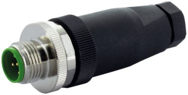 Murr Screw terminal, M12 male 0°, 4-pole, A-code