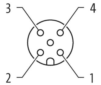 Murr Screw terminal, M12 female 90°, 4-pole, cable Ø 4-6mm