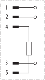 Murr M12, male, bus terminating plug, devicenet, 5-pole