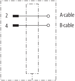 Murr Screw terminal, M12 male 0°, B-code, 2-pole, Ø 6-8mm