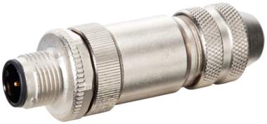 Murr M12 male 0°, D-coded, straight, 4-pole, 0.75mm²