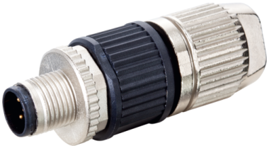 Murr M12 Connector, female 0°, 4-pole, c/s 0.14 - 0.34mm²