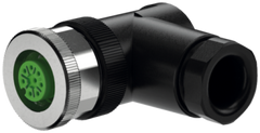 Murr Screw terminal, M12 female 90°, field-wireable,  8-pole