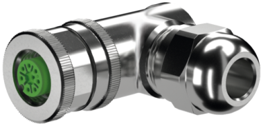 Murr M12 female 90° A-code, cable Ø 6 - 8mm, 8-pole
