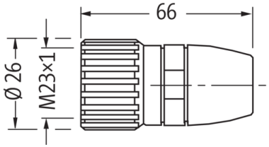 Murr MSCON-C, female, solder connection, M23, 19-pole