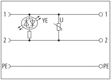 Murr SVS Valve plug, form A, 110V LED + VDR, M16x1.5