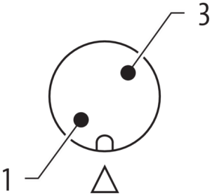 Murr M12, male 0° / female 0° A-code, 12-pole, black, 1.5m