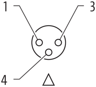 Murr Y-distributor, M12 male 0°/ M8 female 0°, A-coded, 1m