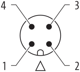 Murr Y-distributor, M12 male 0°/ M8 female 90°, A-coded, 5m