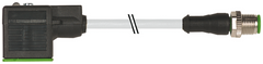 Murr M12 male 0° A-code / MSUD valve plug A, 0.3m