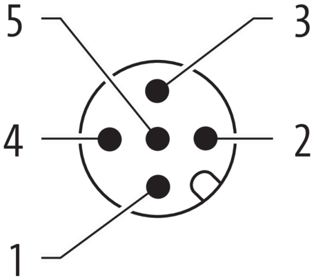 Murr T-Coupler slim M12 male 5-pole / 2x M12 female