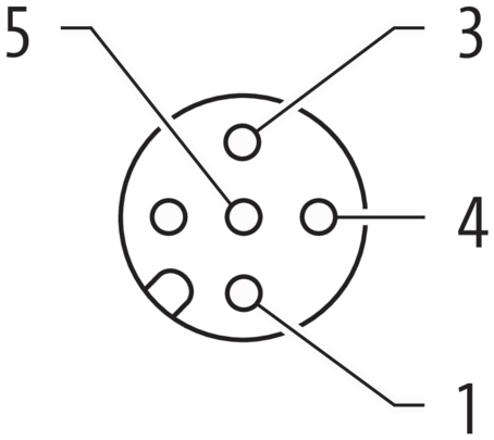Murr T-Coupler slim M12 male 5-pole / 2x M12 female