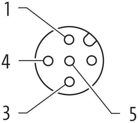 Murr T-Coupler slim M12 male 5-pole / 2x M12 female